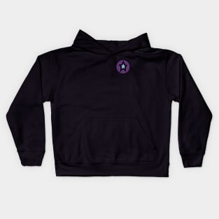 Small Blue Star Purple Circle Graphic Kids Hoodie